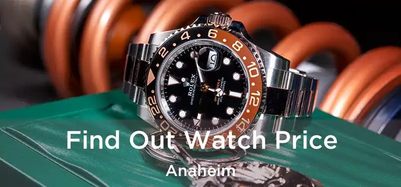 Find Out Watch Price Anaheim